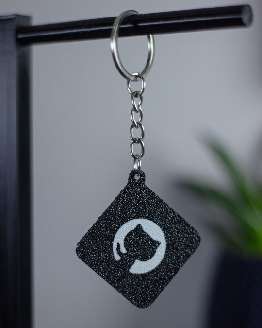 Chaveiro Github quadrado NFC - Imagem 1